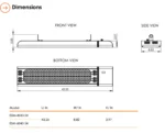 ESM-4043-24 - 43" 240v/208v 4,000W eSchwank Ghost Series Electric Infrared Heater, Black, Single Phase, 16.7 Amps - Image 6