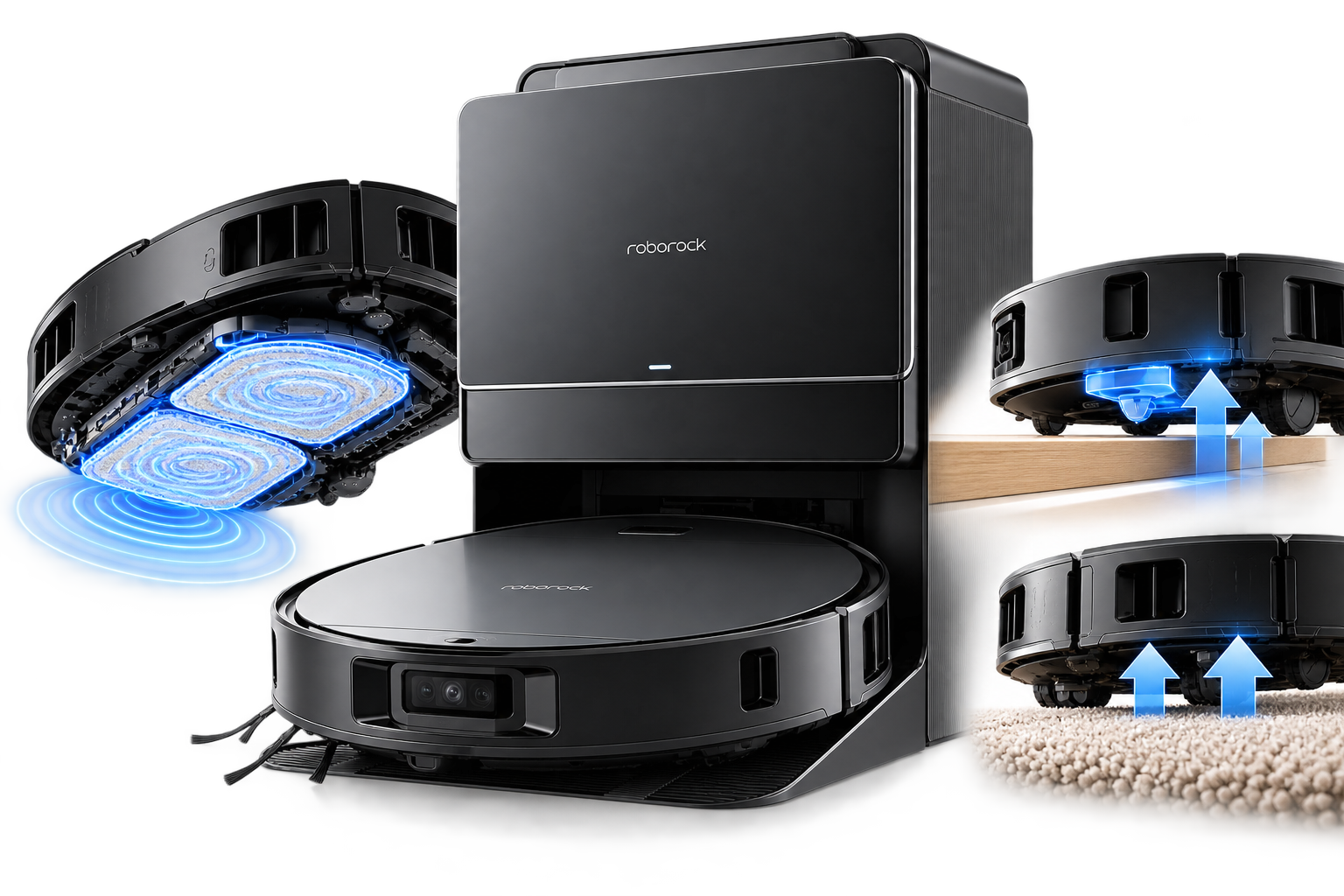 Roborock-Vibrating-mop-auto-lift.png Roborock Saros 10 Robot Vacuum Cleaner - Image 1